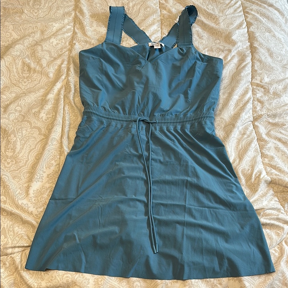 Elegant Blue Sleeveless Dress
